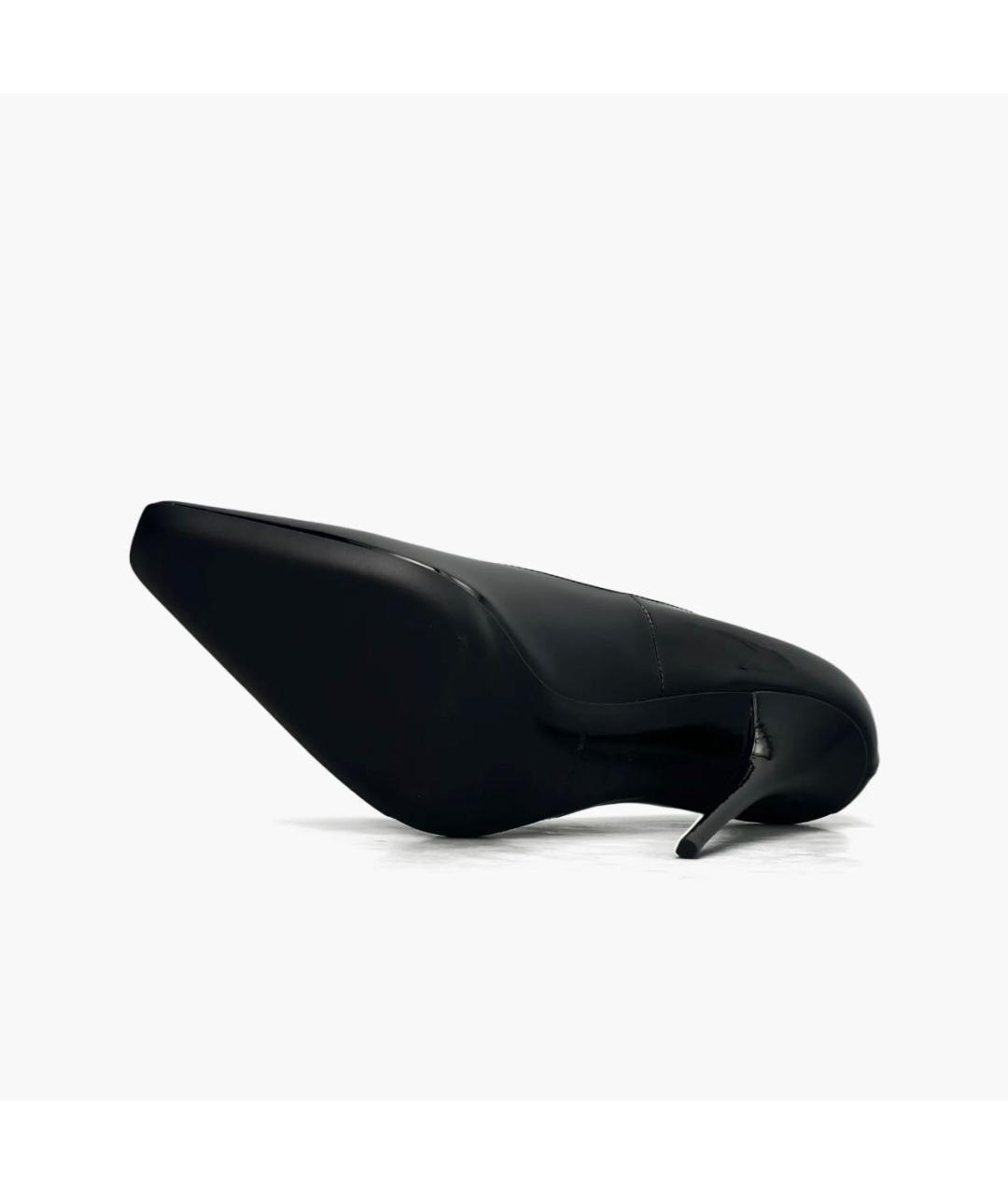 SAINT LAURENT Черные туфли из лакированной кожи, фото 6