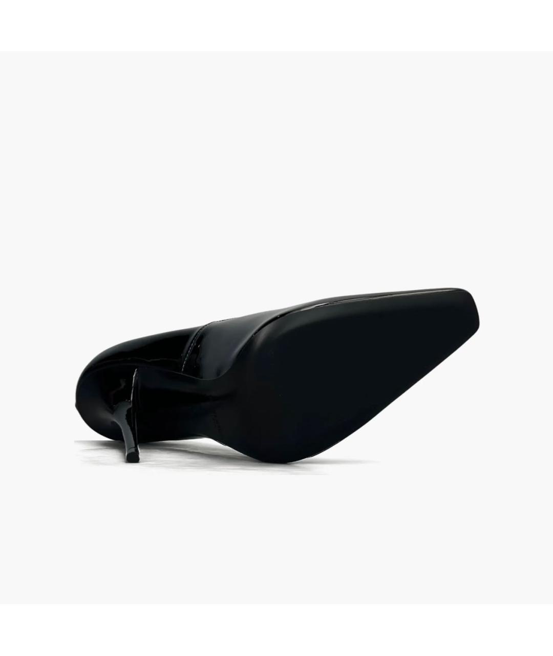 SAINT LAURENT Черные туфли из лакированной кожи, фото 7