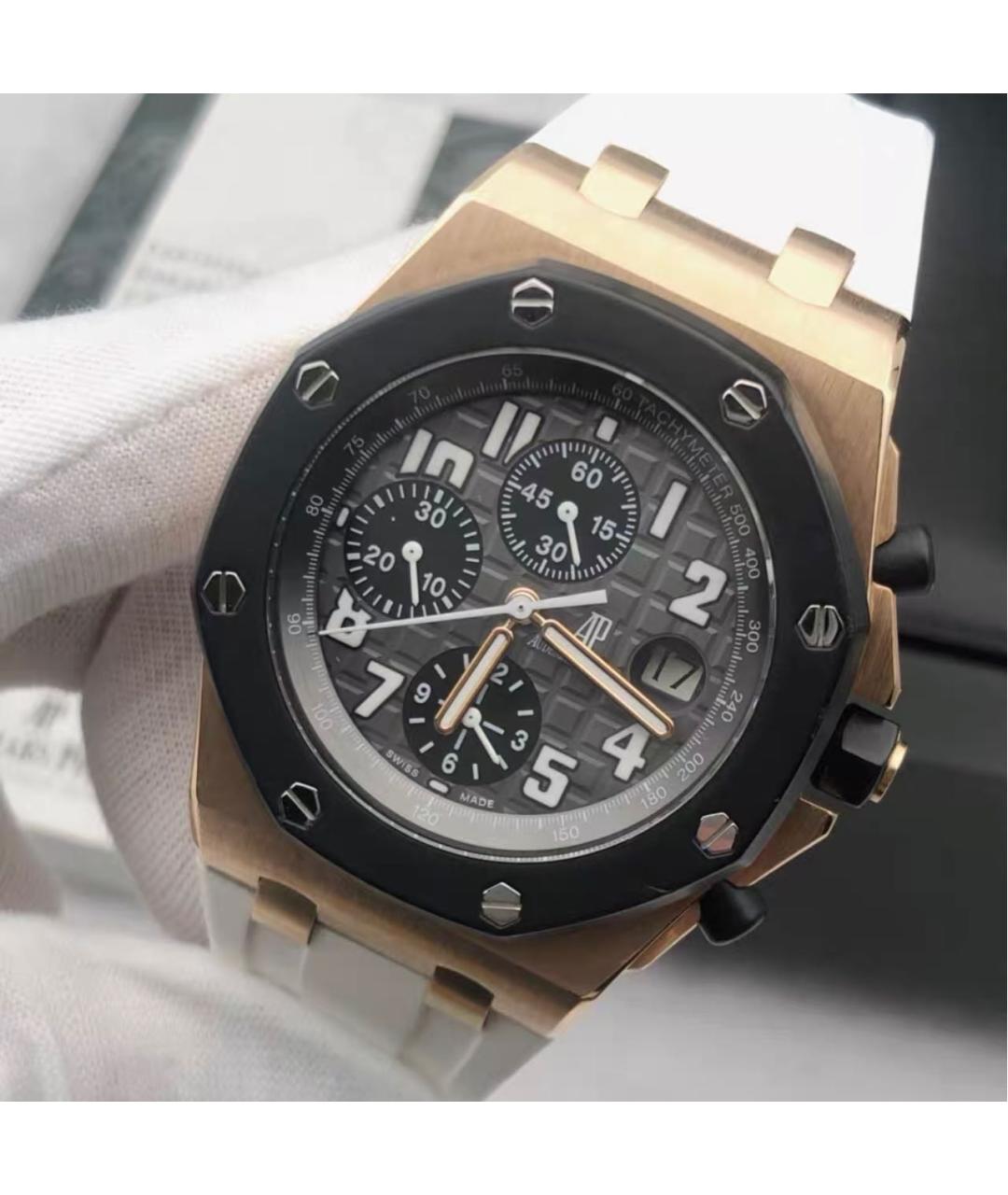 Audemars Piguet Черные часы из розового золота, фото 3