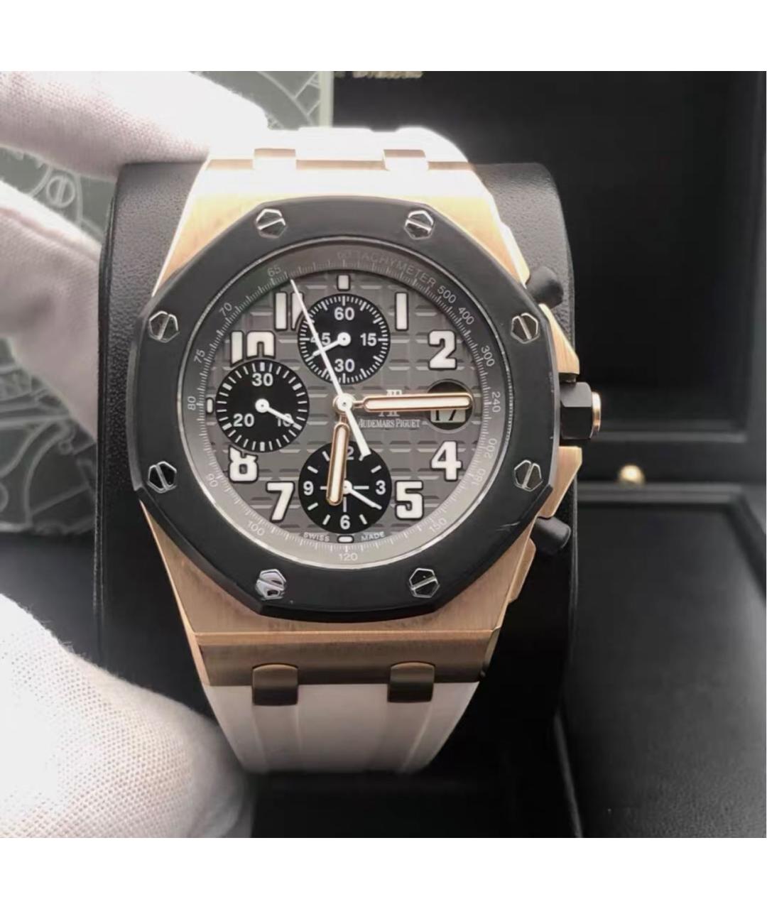 Audemars Piguet Черные часы из розового золота, фото 2