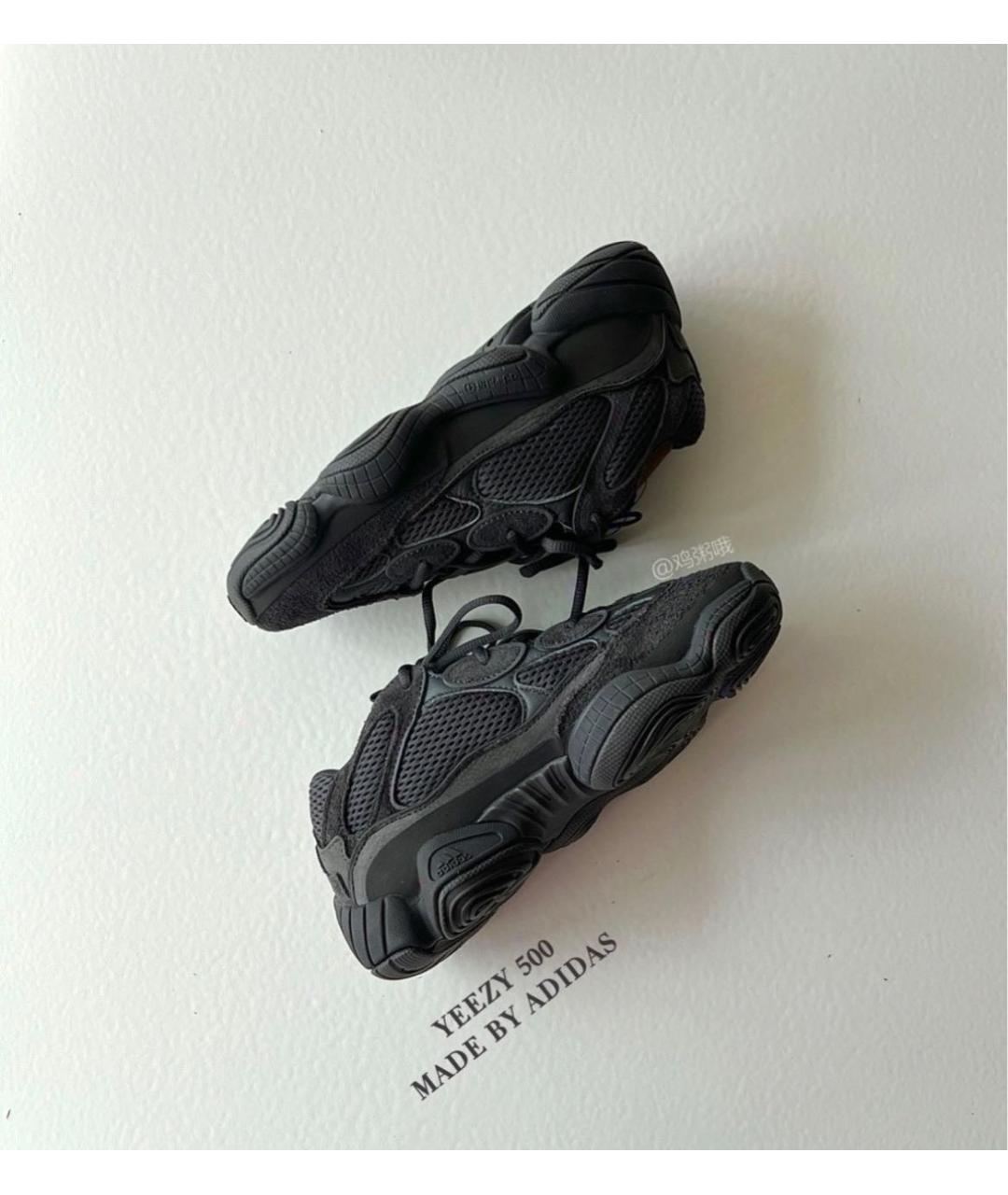 ADIDAS YEEZY Черные замшевые кроссовки, фото 2