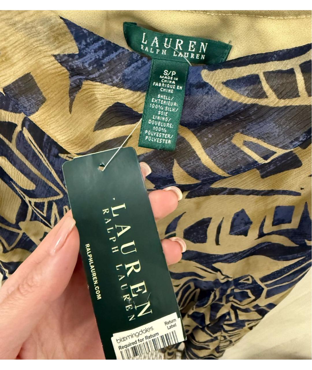 RALPH LAUREN Шелковая юбка миди, фото 3