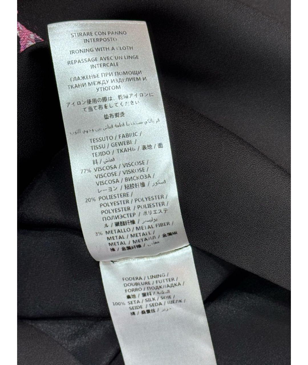 ALEXANDER MCQUEEN Черное вискозное коктейльное платье, фото 6