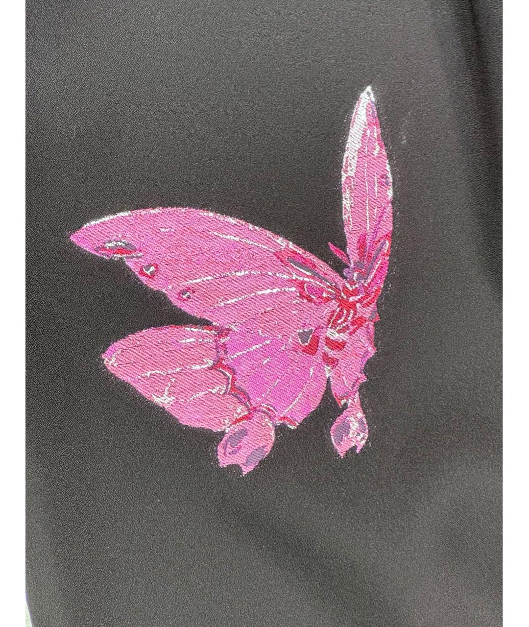 ALEXANDER MCQUEEN Черное вискозное коктейльное платье, фото 8