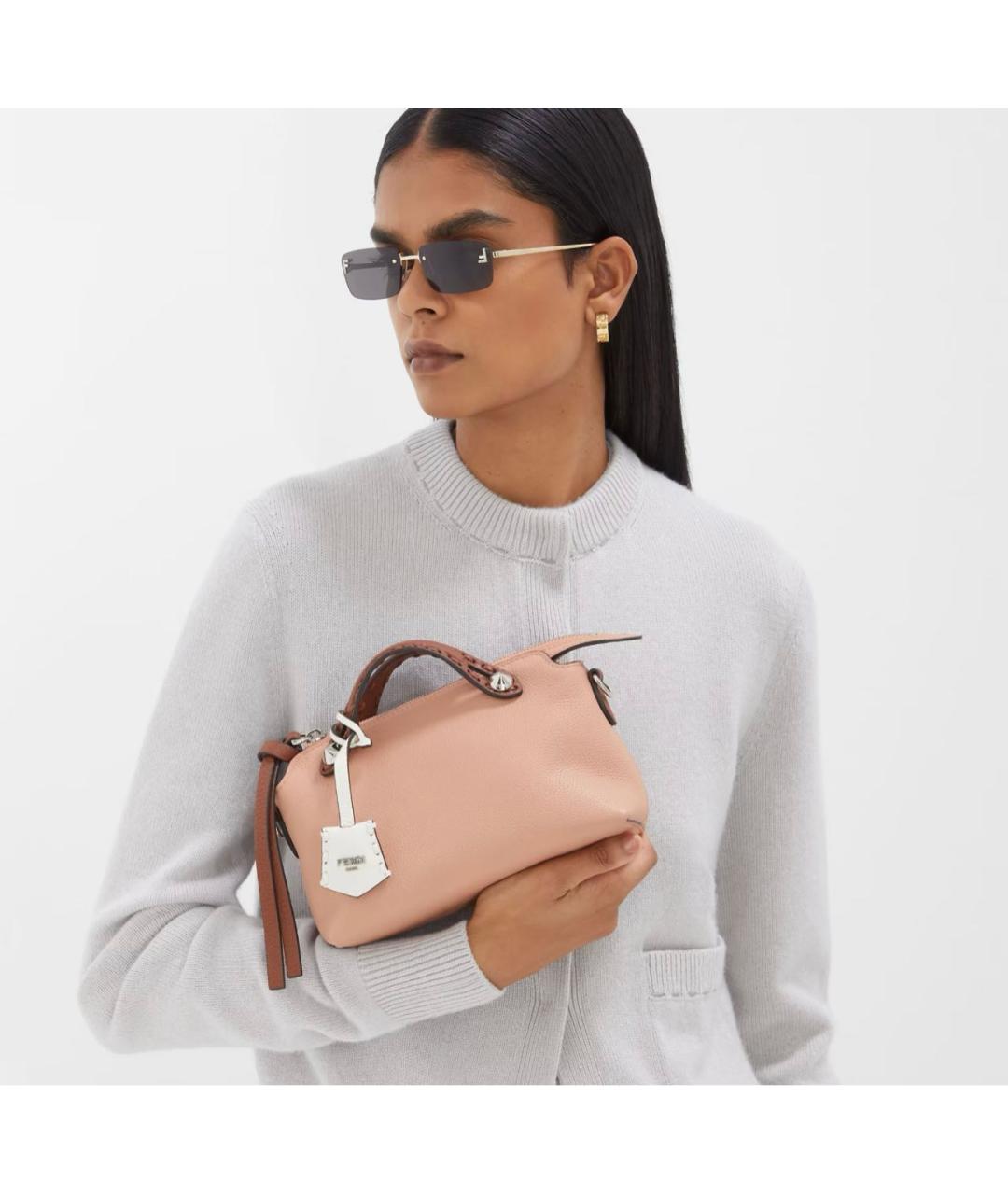 FENDI Серые металлические солнцезащитные очки, фото 5