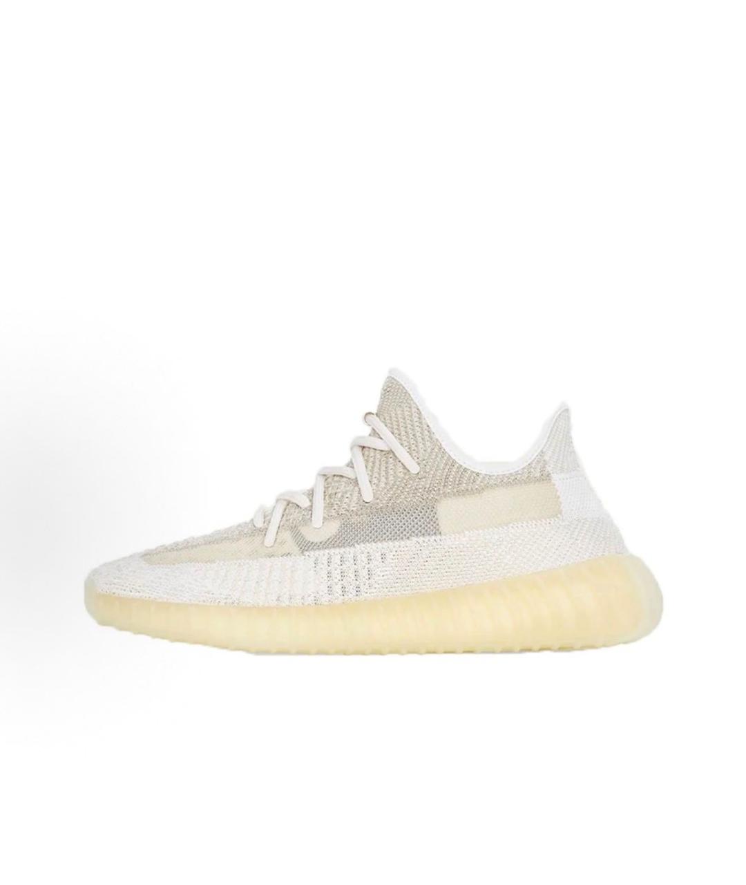 ADIDAS YEEZY Белые текстильные кроссовки, фото 4