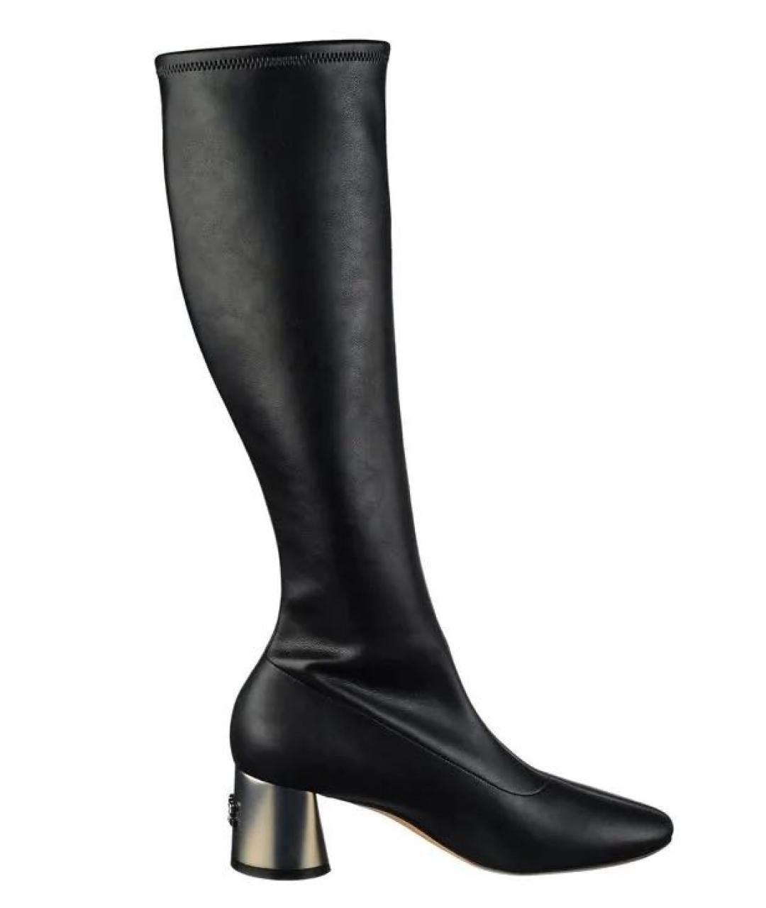 CASADEI Черные кожаные сапоги, фото 4