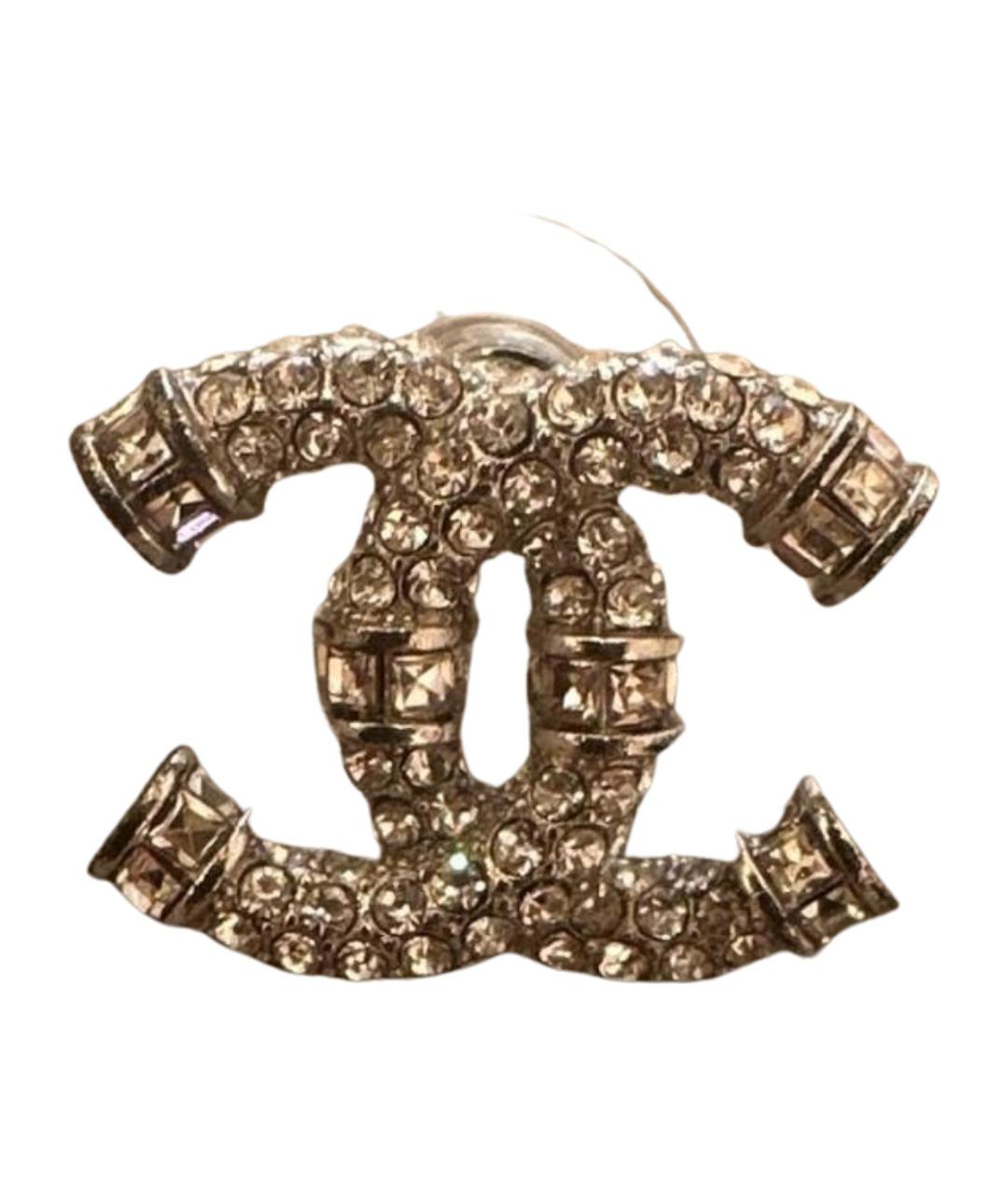 CHANEL Серебряные металлические серьги, фото 1