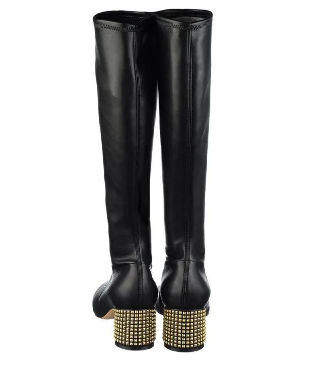 CASADEI Черные кожаные сапоги, фото 3