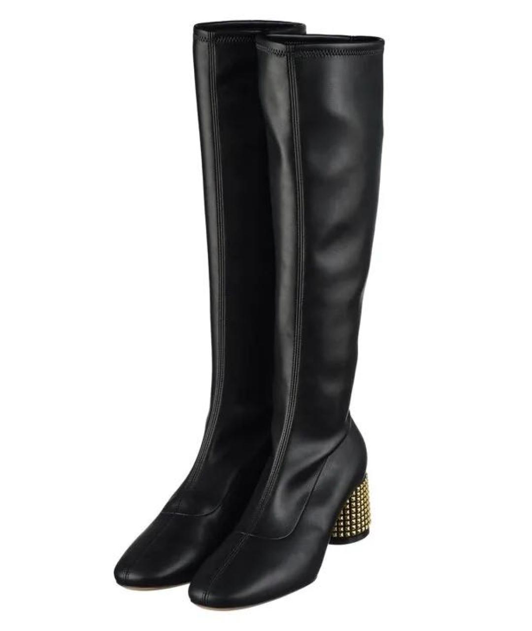 CASADEI Черные кожаные сапоги, фото 2