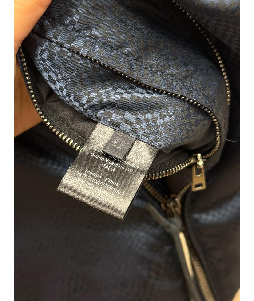 PAL ZILERI Темно-синяя полиамидовая куртка, фото 7