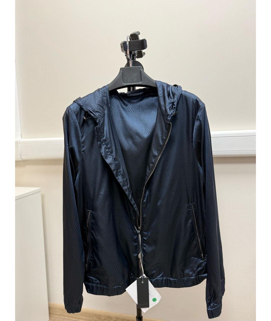 PAL ZILERI Темно-синяя полиамидовая куртка, фото 6