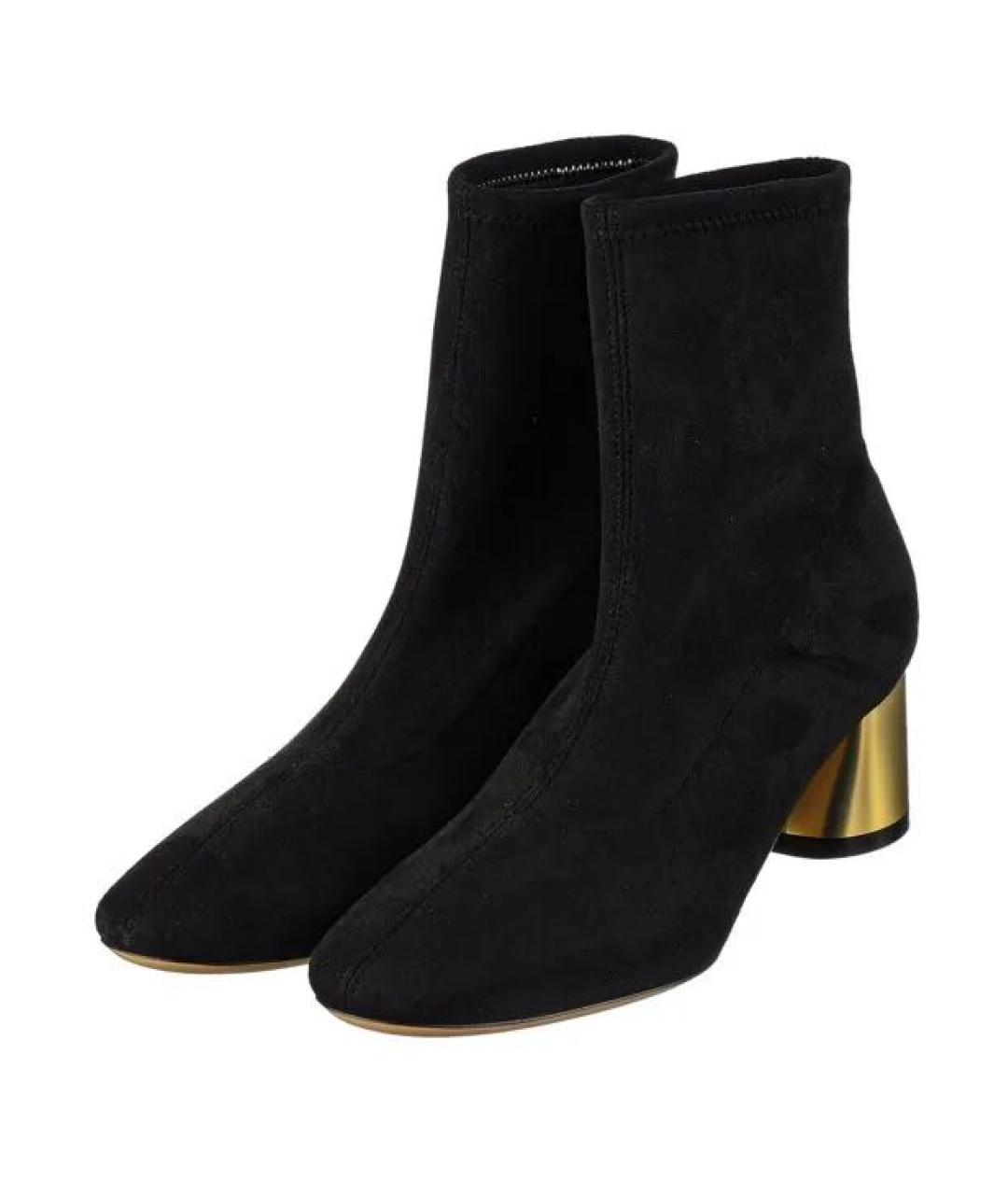 CASADEI Черные замшевые полусапоги, фото 3