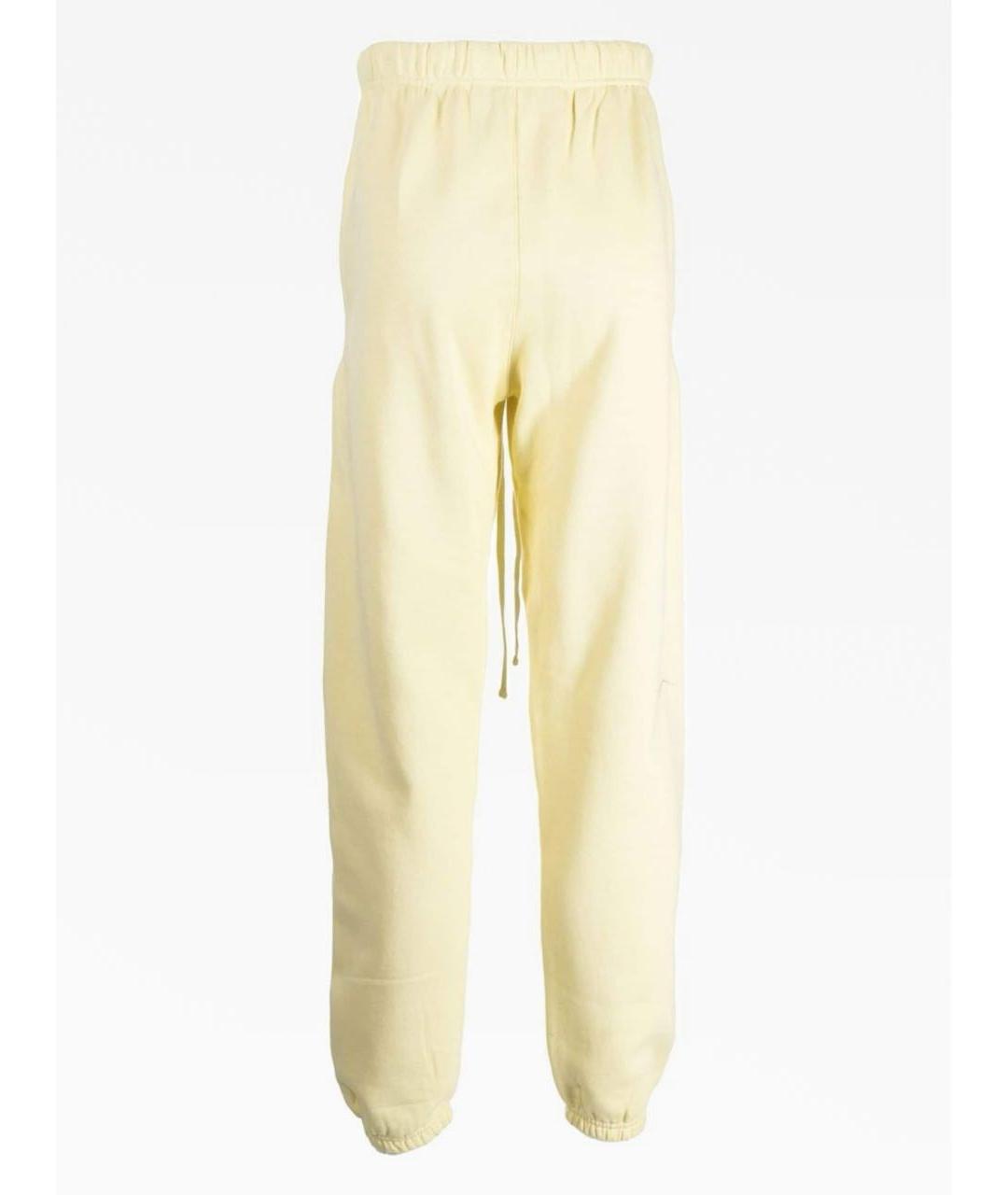FEAR OF GOD ESSENTIALS Желтые хлопковые повседневные брюки, фото 2