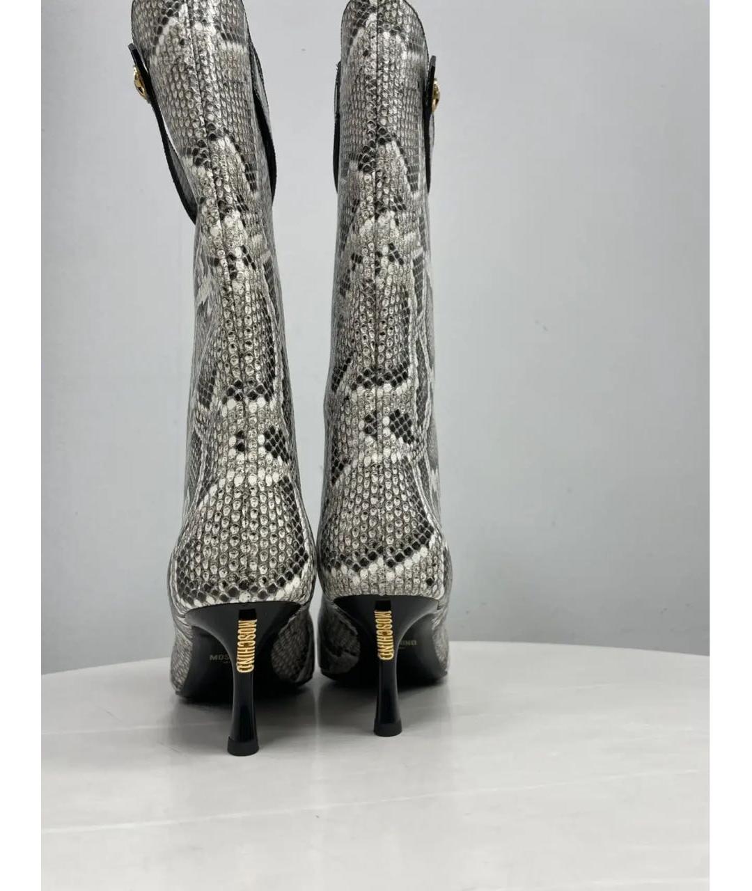 MOSCHINO Мульти кожаные сапоги, фото 2