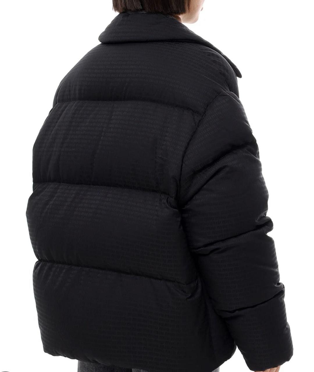 MIU MIU Черный полиэстеровый пуховик, фото 2