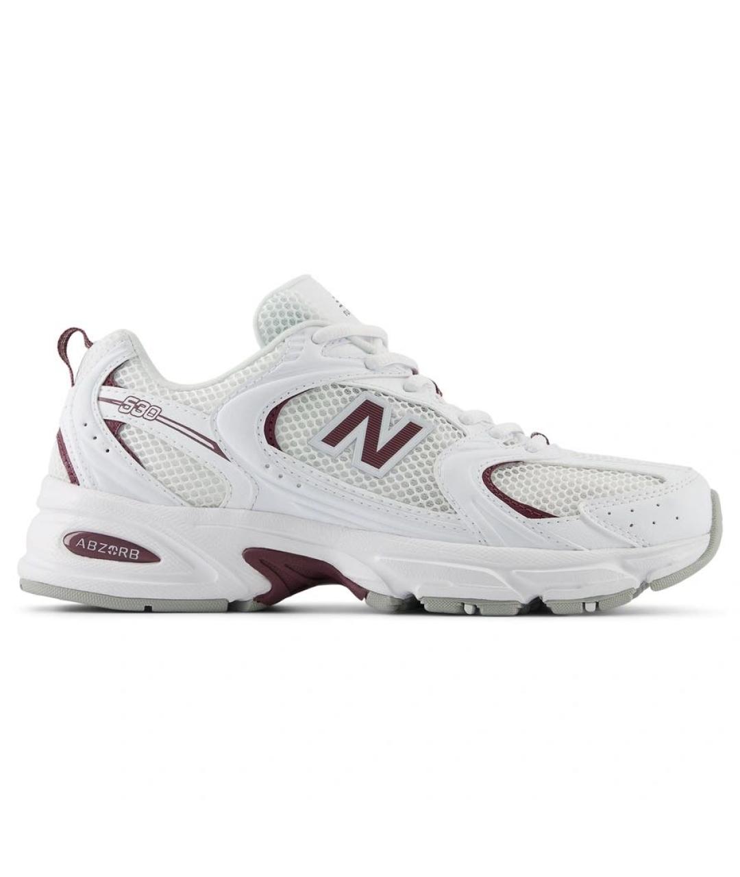 NEW BALANCE Белые текстильные низкие кроссовки / кеды, фото 1