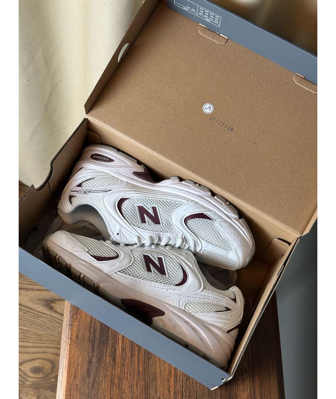 NEW BALANCE Белые текстильные низкие кроссовки / кеды, фото 8