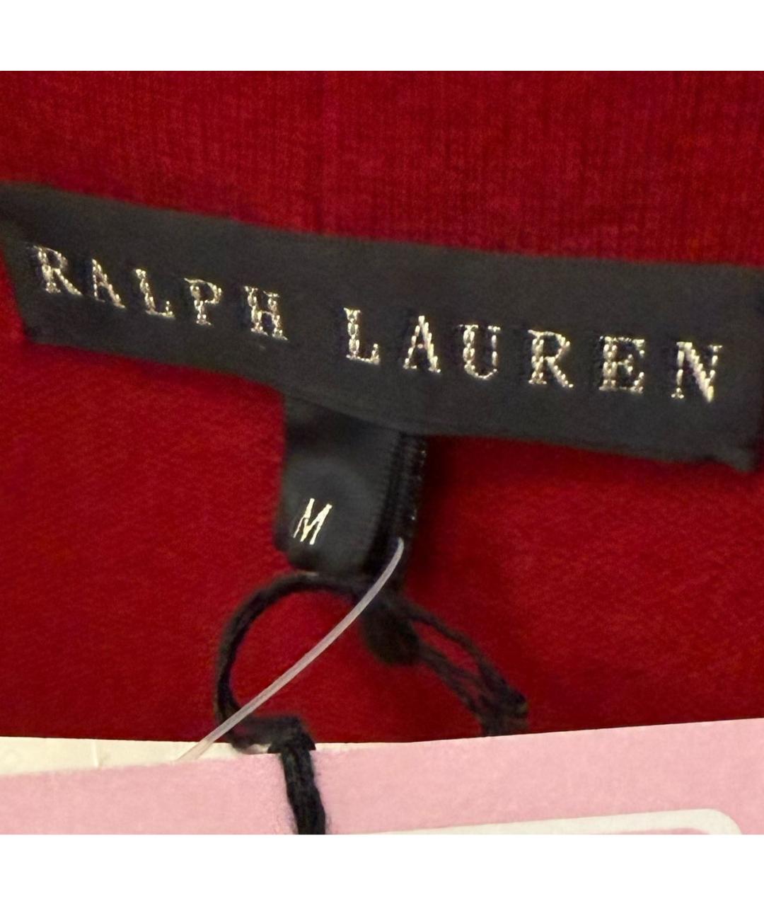 RALPH LAUREN Красное кашемировое повседневное платье, фото 2