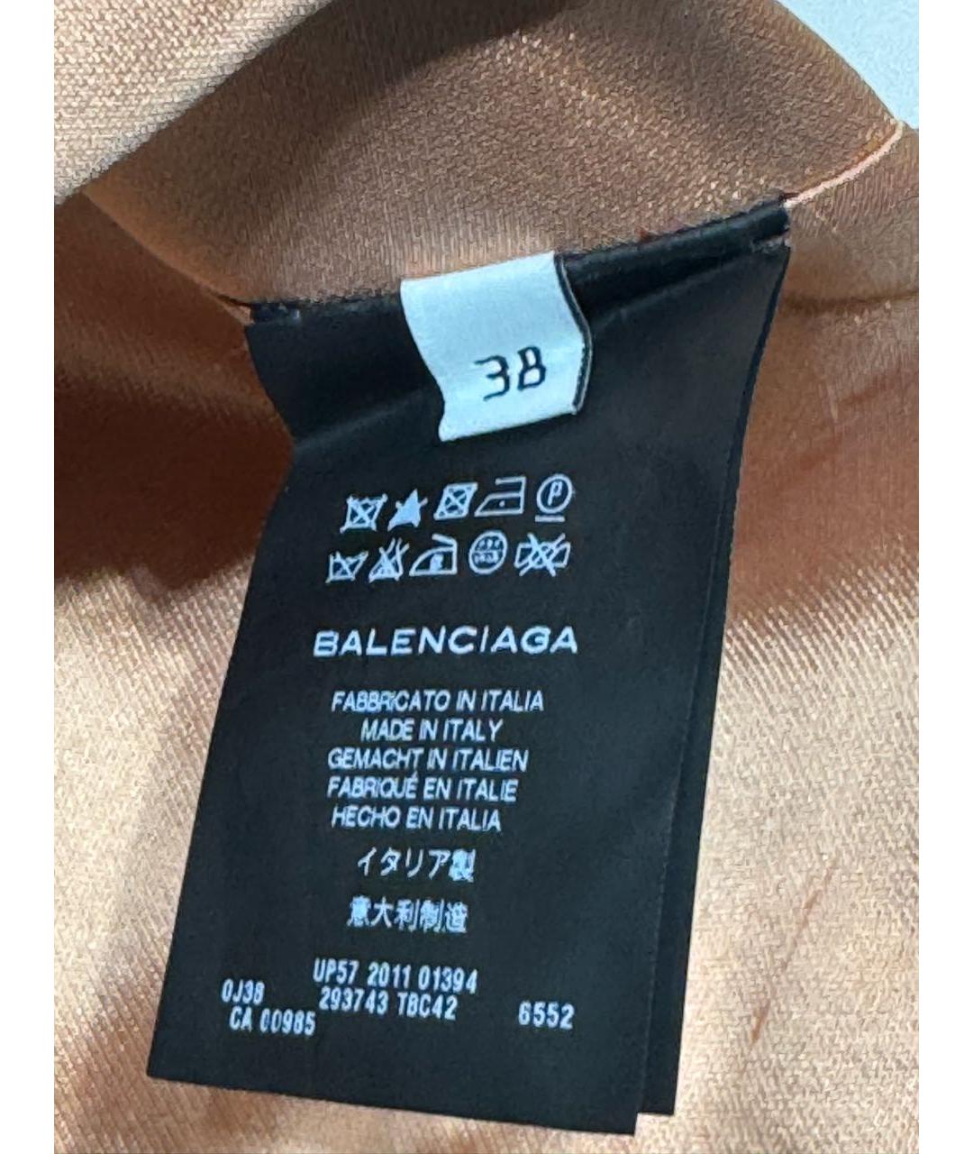 BALENCIAGA Шелковая юбка мини, фото 6