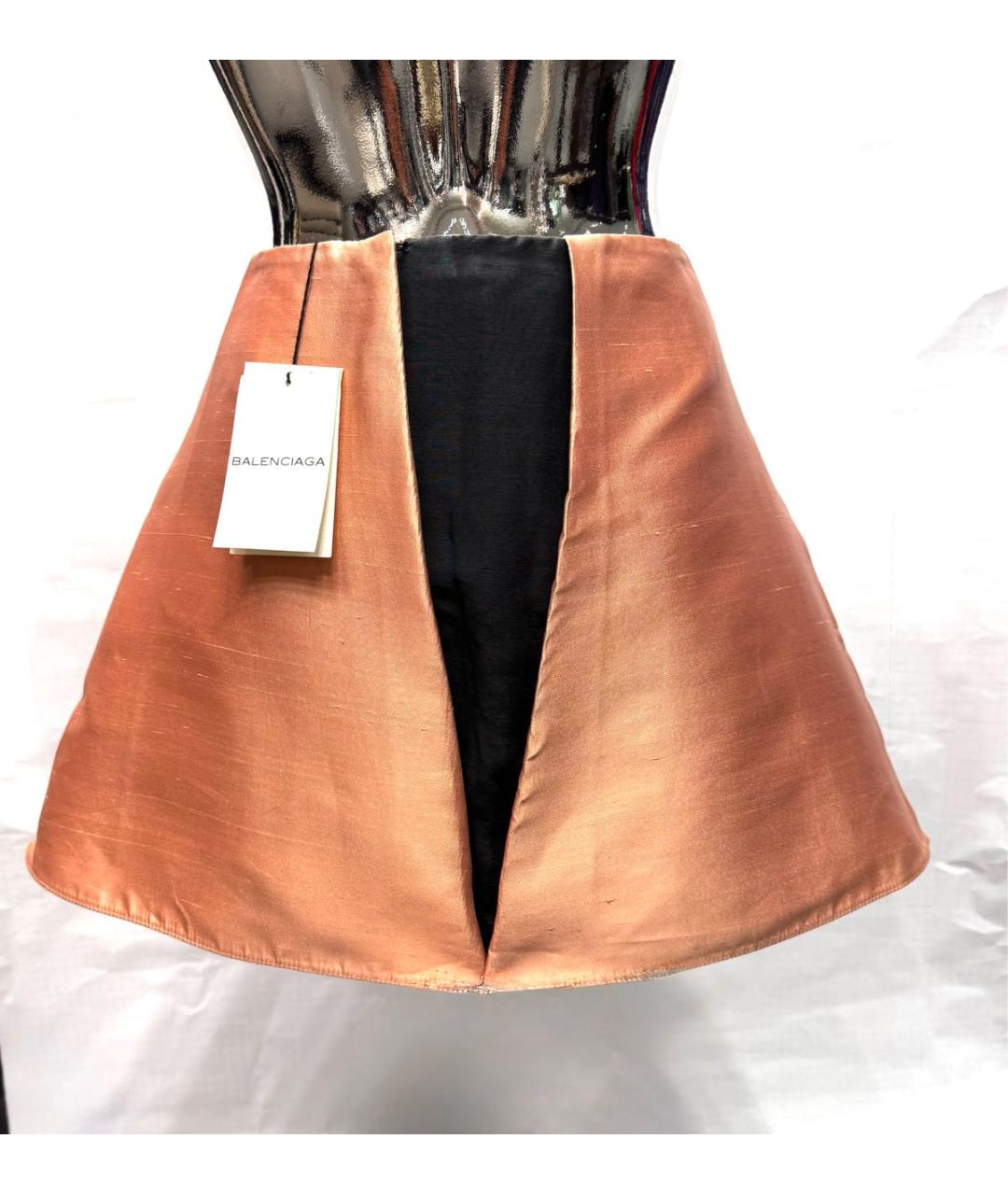 BALENCIAGA Шелковая юбка мини, фото 2
