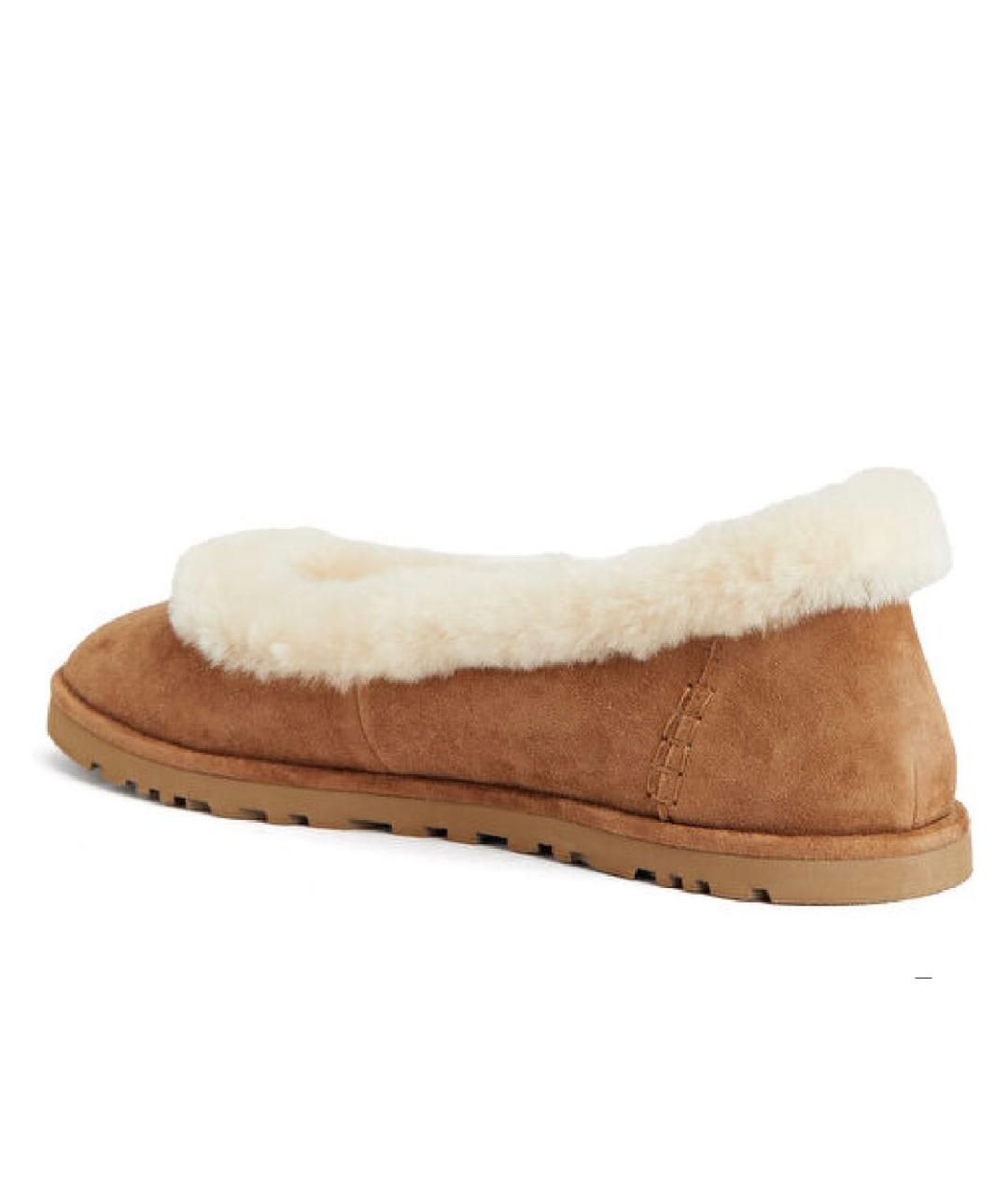 UGG AUSTRALIA Оранжевое замшевые балетки, фото 4