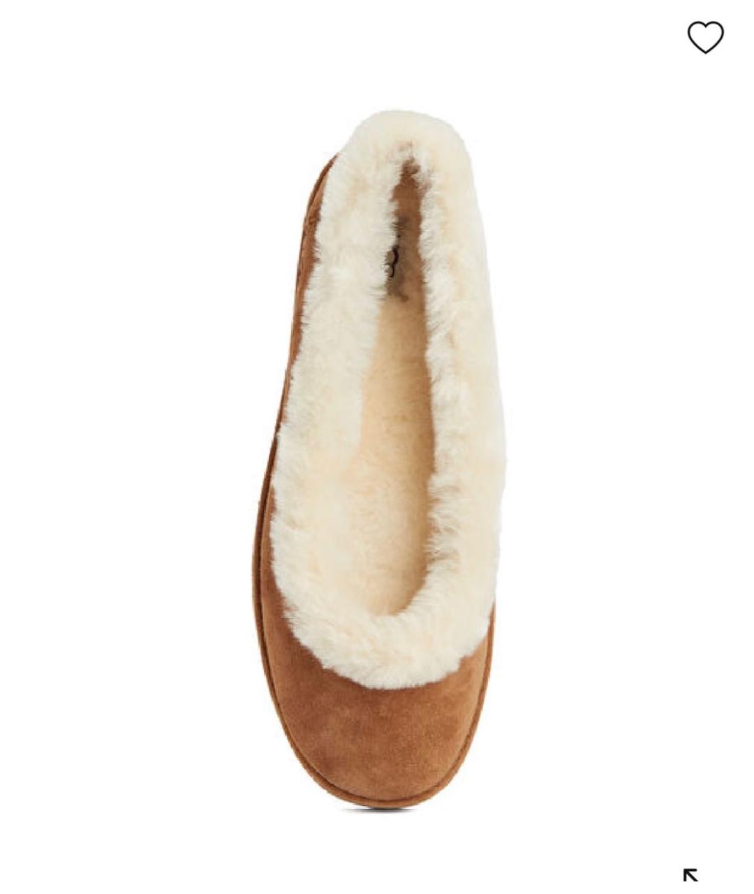 UGG AUSTRALIA Оранжевое замшевые балетки, фото 5