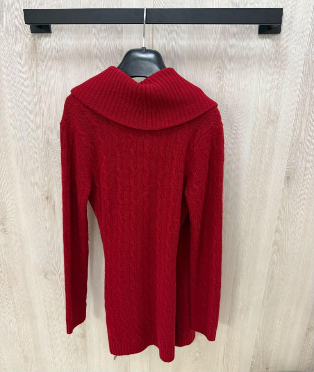 RALPH LAUREN Красный кашемировый кардиган, фото 5