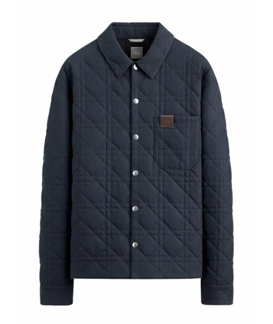 CHRISTIAN DIOR Темно-синяя хлопковая куртка, фото 1