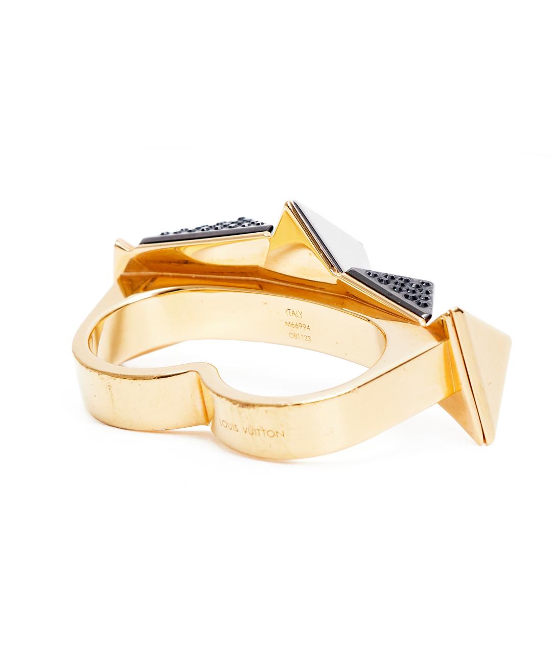 LOUIS VUITTON Золотое металлическое кольцо, фото 4