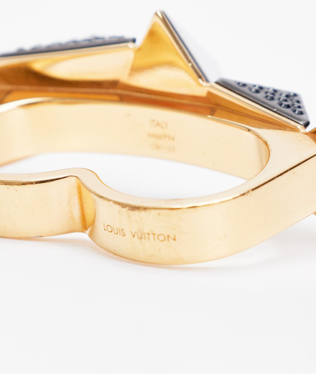 LOUIS VUITTON Золотое металлическое кольцо, фото 5