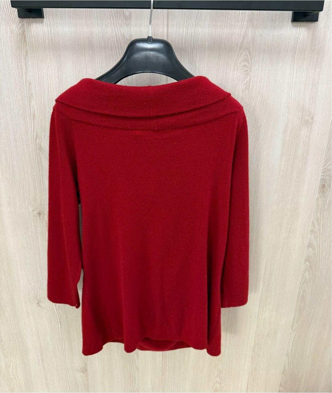 RALPH LAUREN Красный кашемировый джемпер / свитер, фото 4