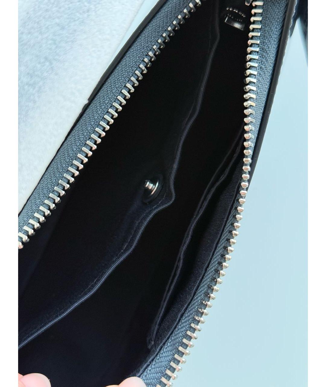 COACH Темно-синяя сумка с короткими ручками, фото 4