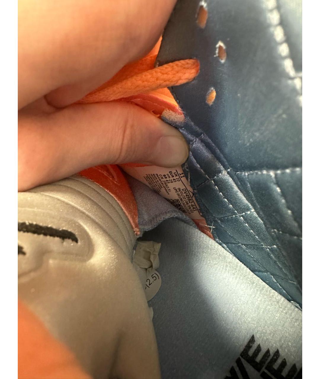 JORDAN Коралловые кожаные высокие кроссовки / кеды, фото 6