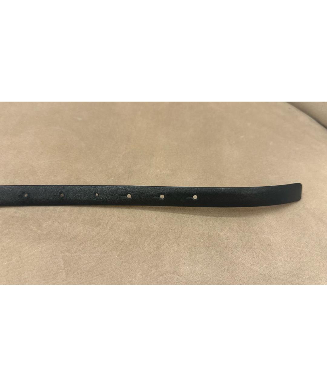 CHANEL Черный кожаный ремень, фото 4