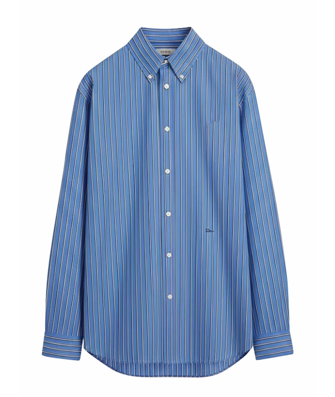 CHRISTIAN DIOR Голубая хлопковая классическая рубашка, фото 1