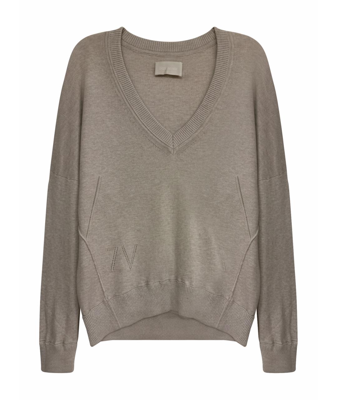 ZADIG & VOLTAIRE Бежевый хлопковый джемпер / свитер, фото 1