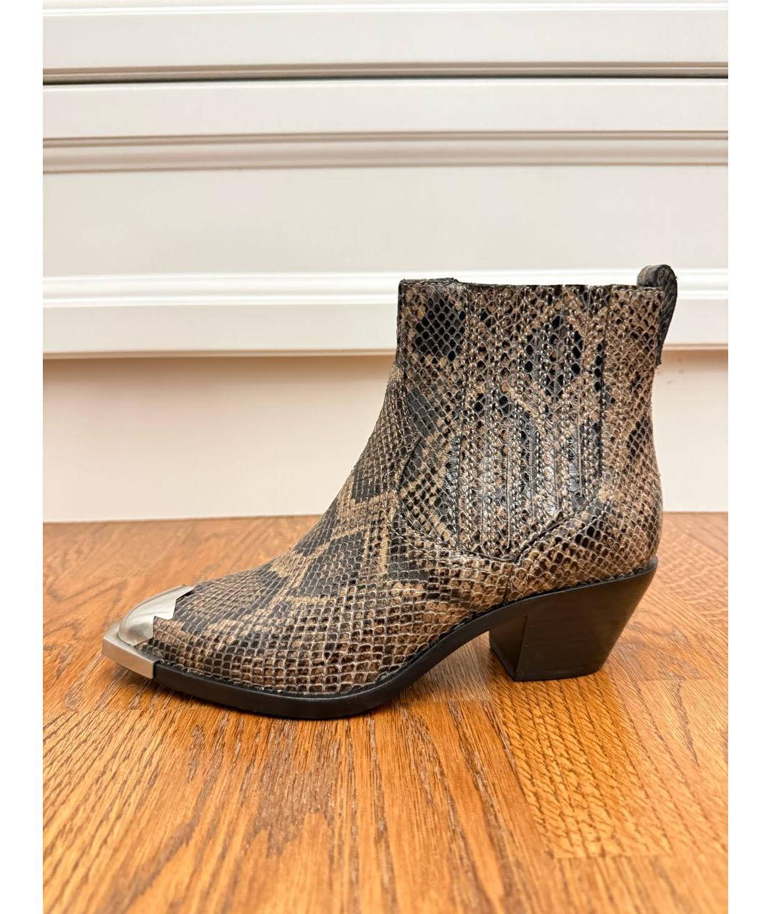 ASH Коричневые кожаные ботильоны, фото 8