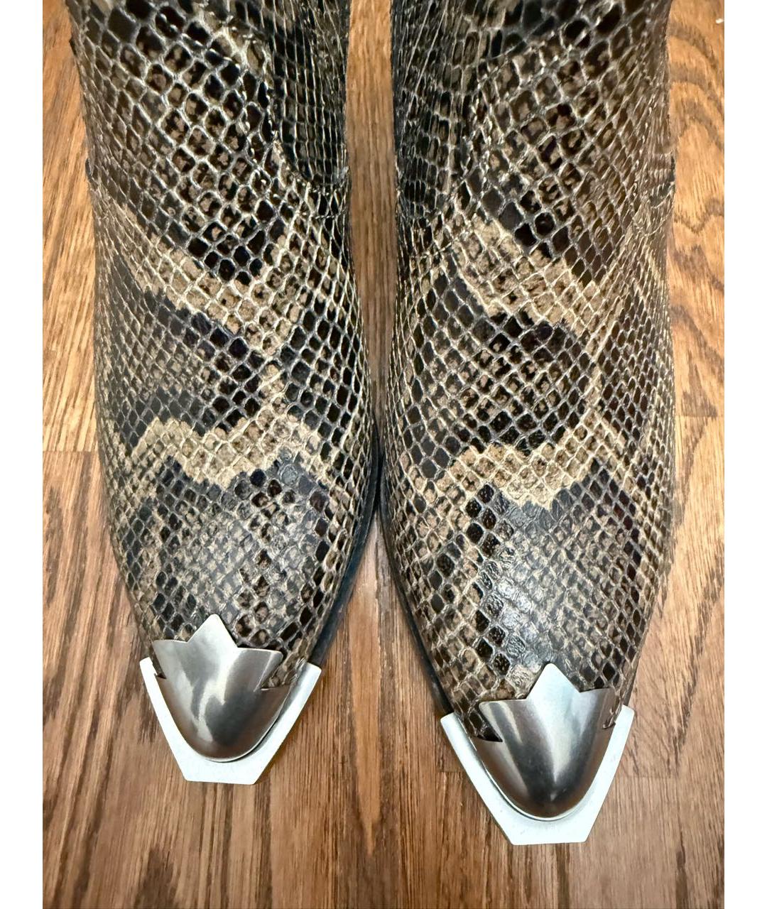 ASH Коричневые кожаные ботильоны, фото 3