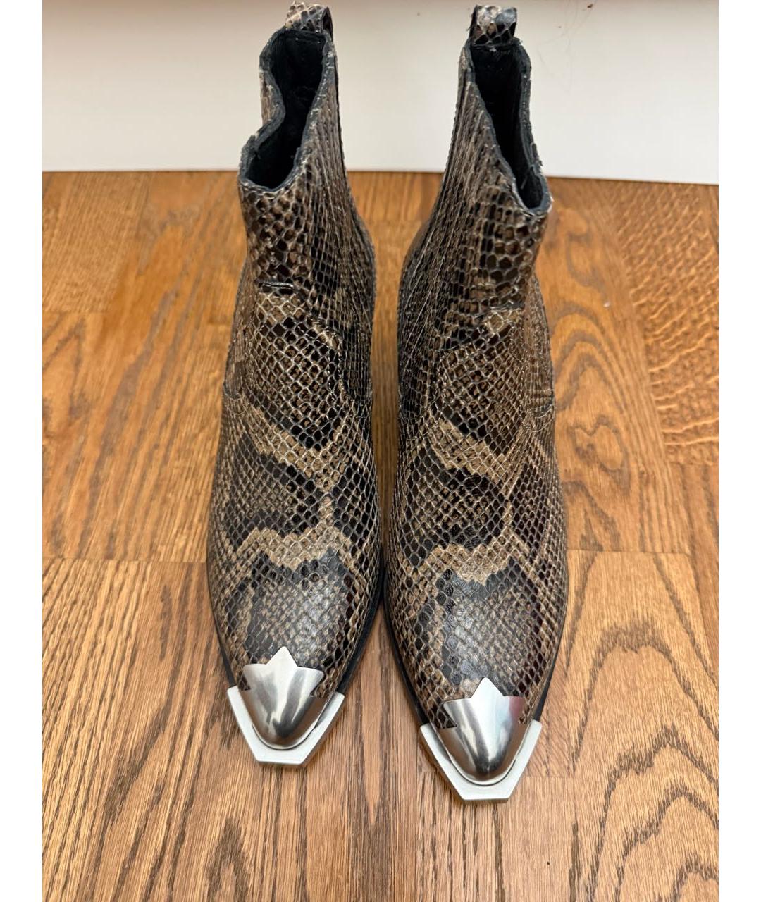 ASH Коричневые кожаные ботильоны, фото 2