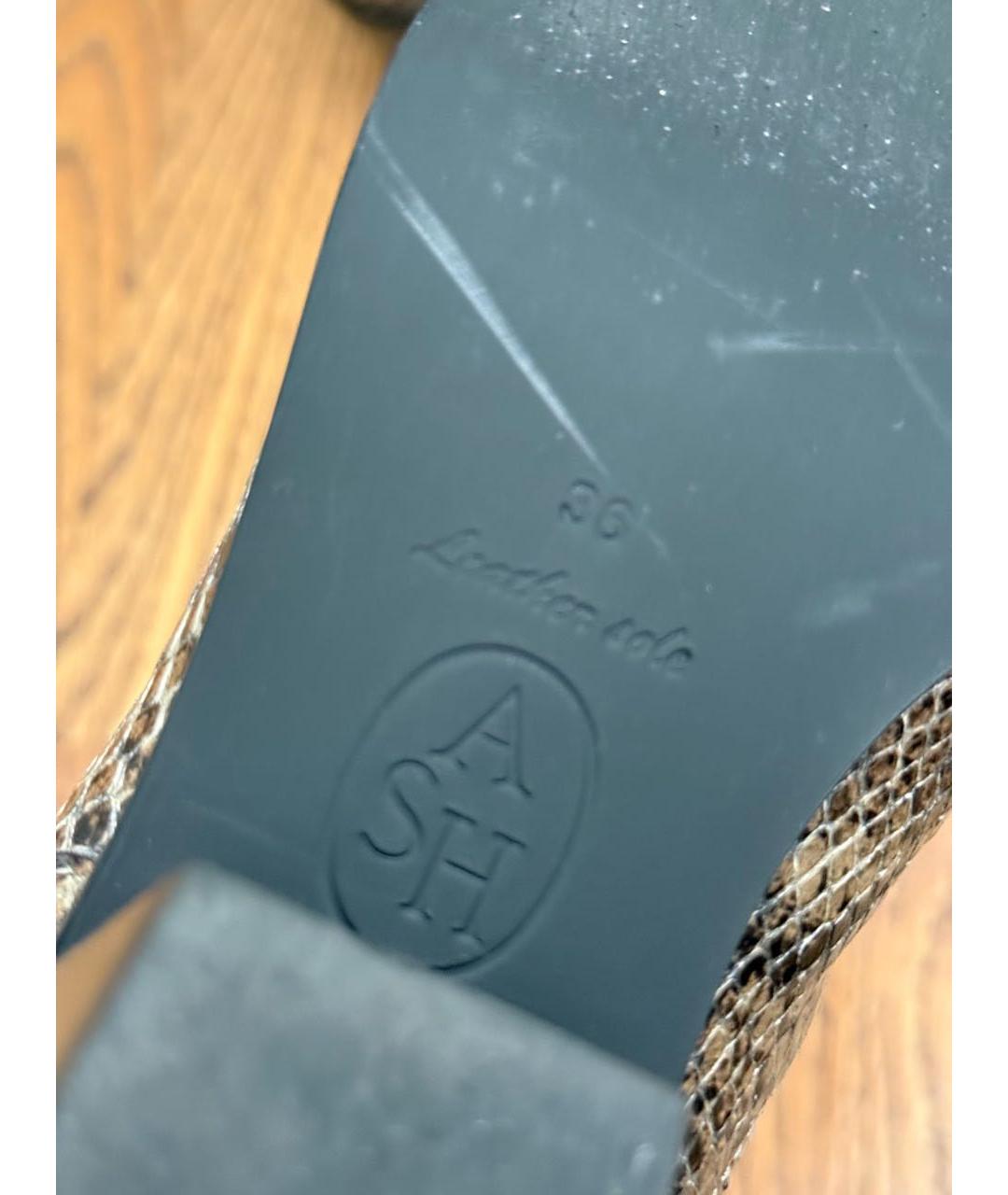 ASH Коричневые кожаные ботильоны, фото 5