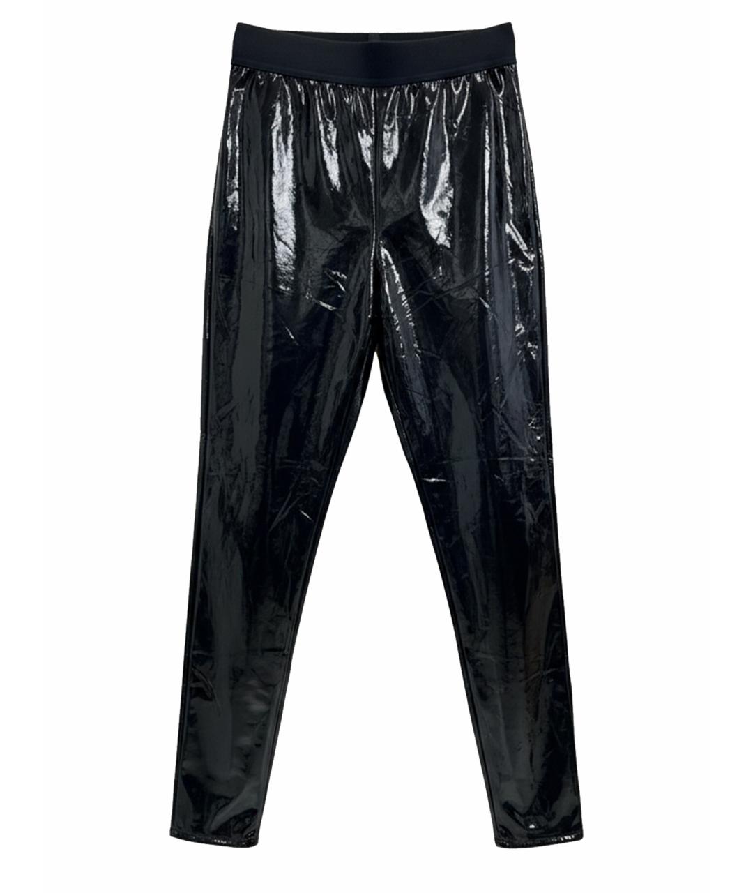 ELISABETTA FRANCHI Черные полиамидовые леггинсы и велосипедки, фото 1