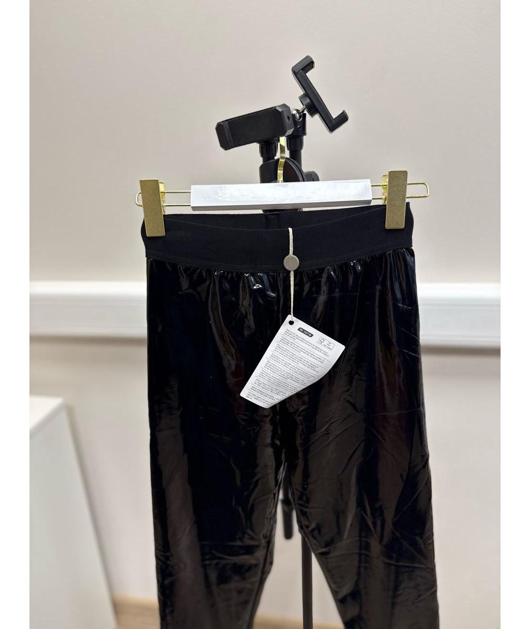 ELISABETTA FRANCHI Черные полиамидовые леггинсы и велосипедки, фото 3