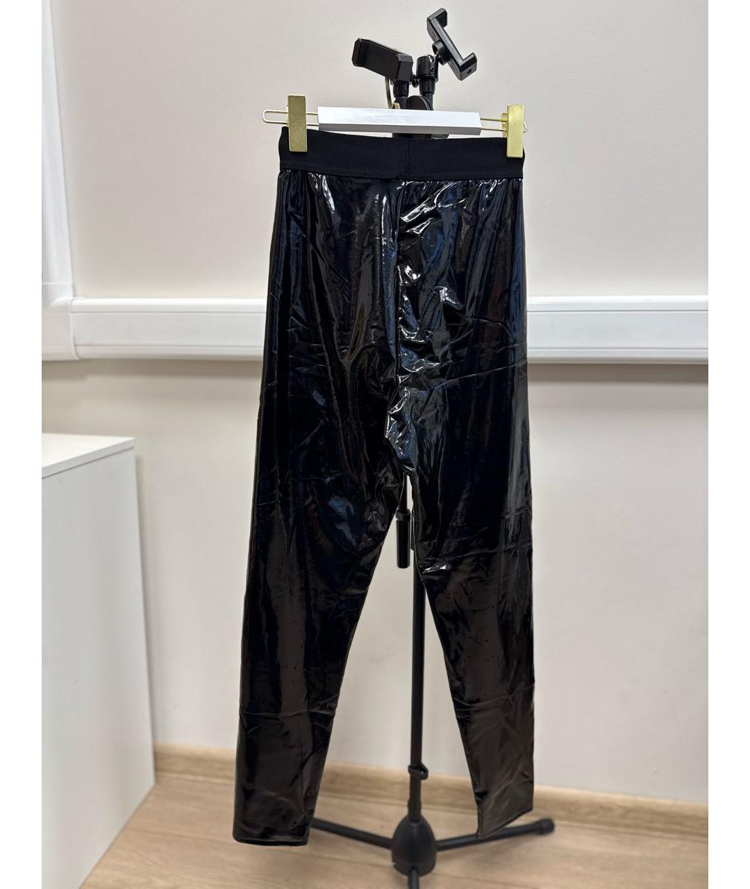 ELISABETTA FRANCHI Черные полиамидовые леггинсы и велосипедки, фото 2