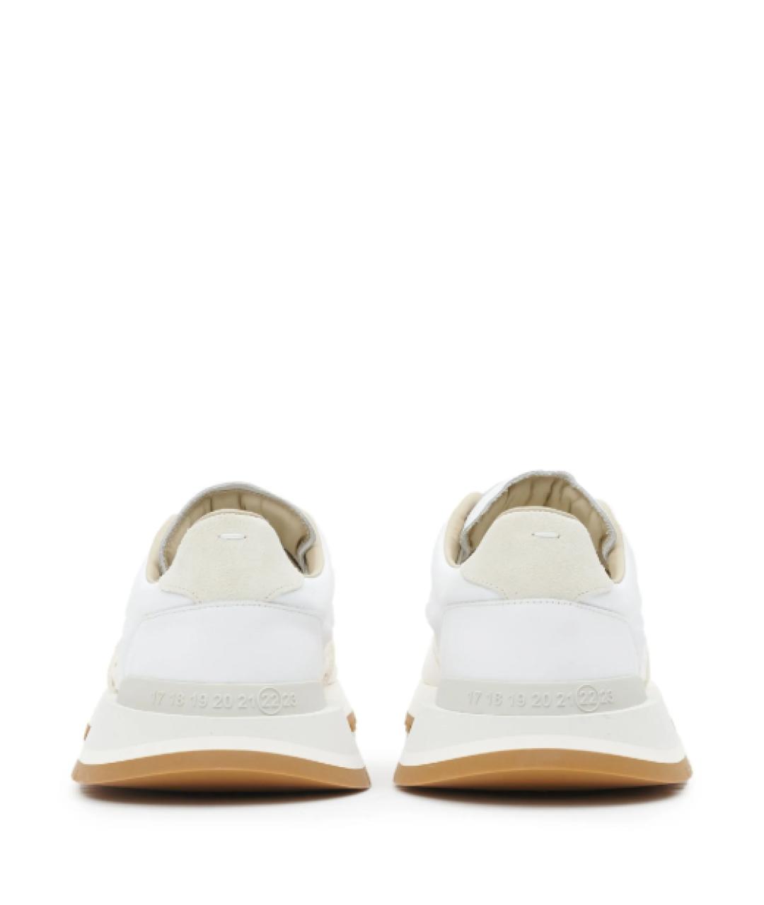 MAISON MARGIELA Бежевые текстильные кроссовки, фото 4