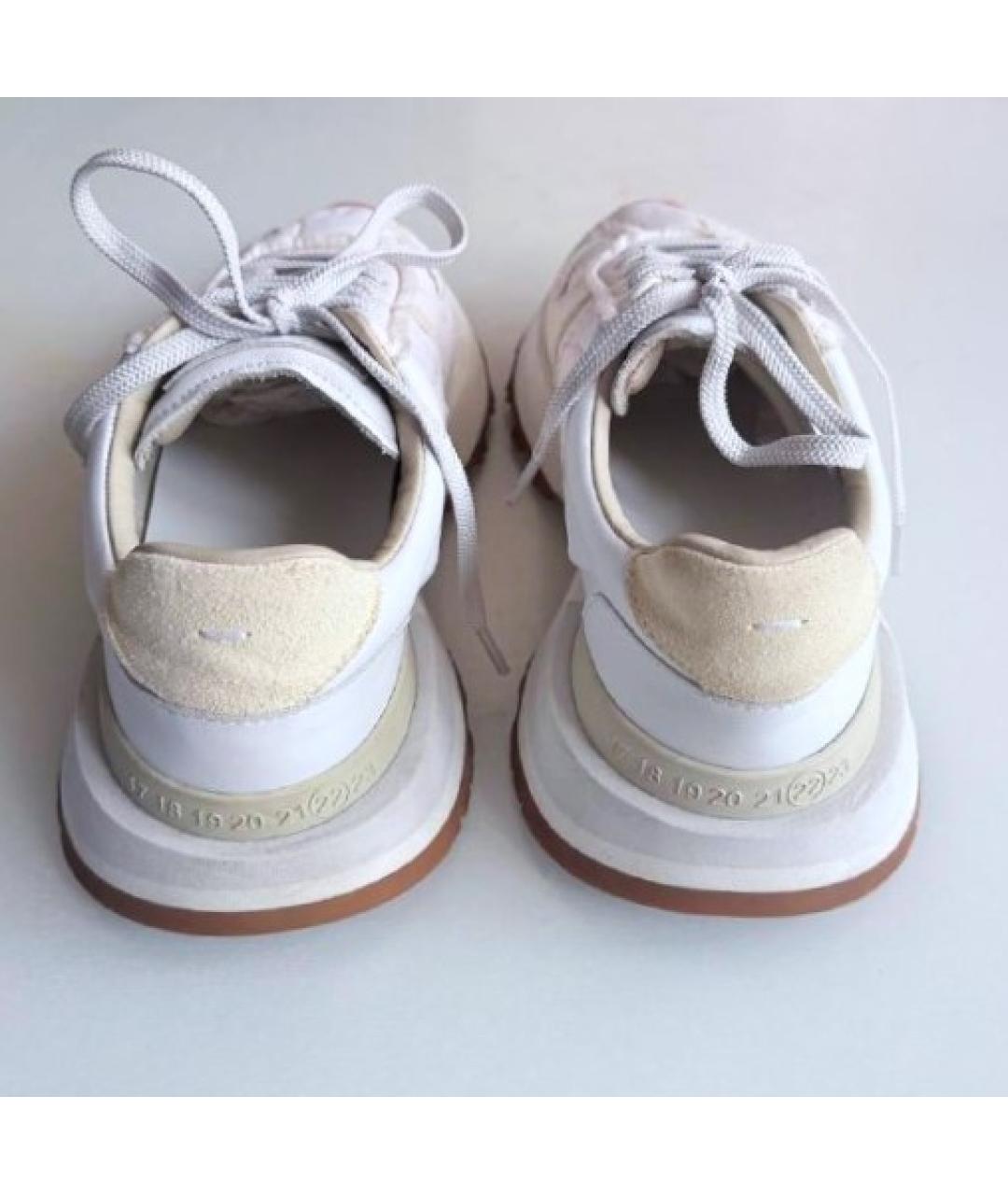 MAISON MARGIELA Бежевые текстильные кроссовки, фото 6