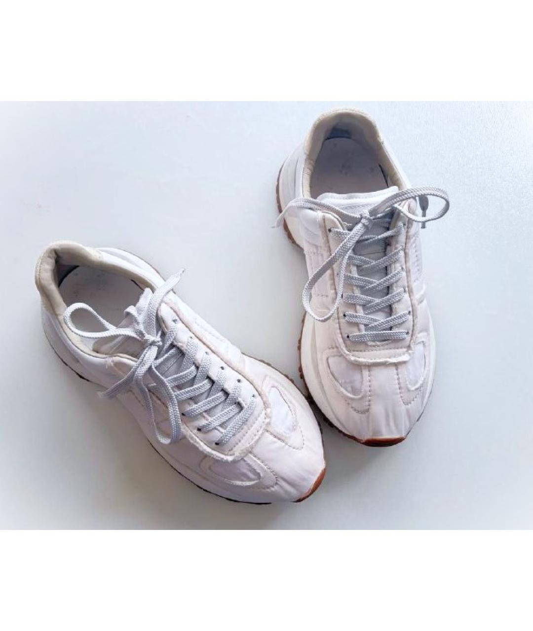 MAISON MARGIELA Бежевые текстильные кроссовки, фото 5