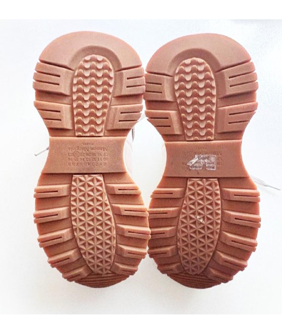 MAISON MARGIELA Бежевые текстильные кроссовки, фото 8