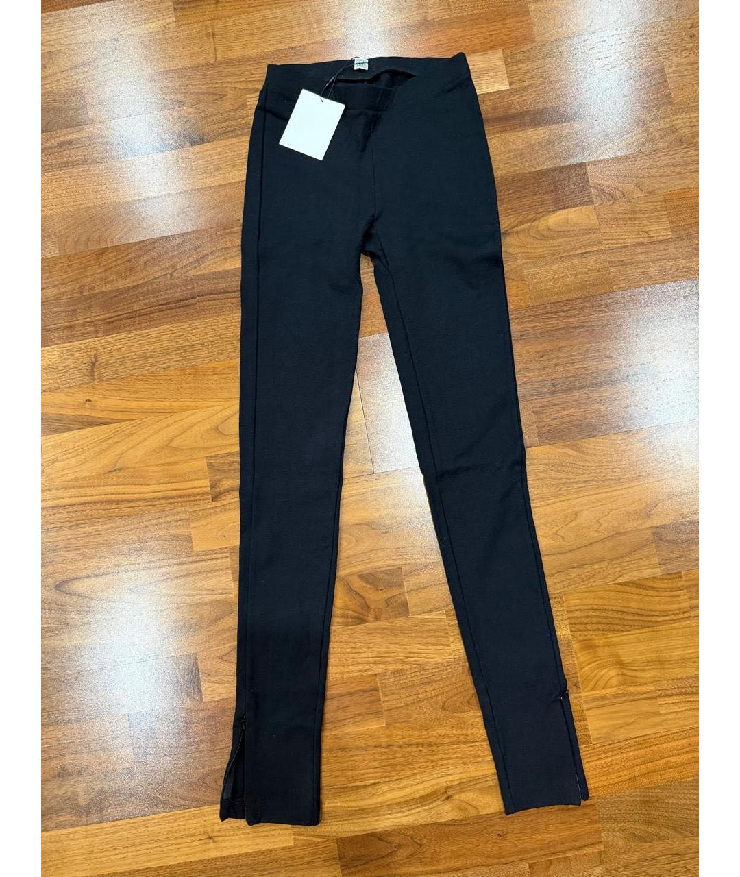 TOTEME Черные вискозные леггинсы и велосипедки, фото 3