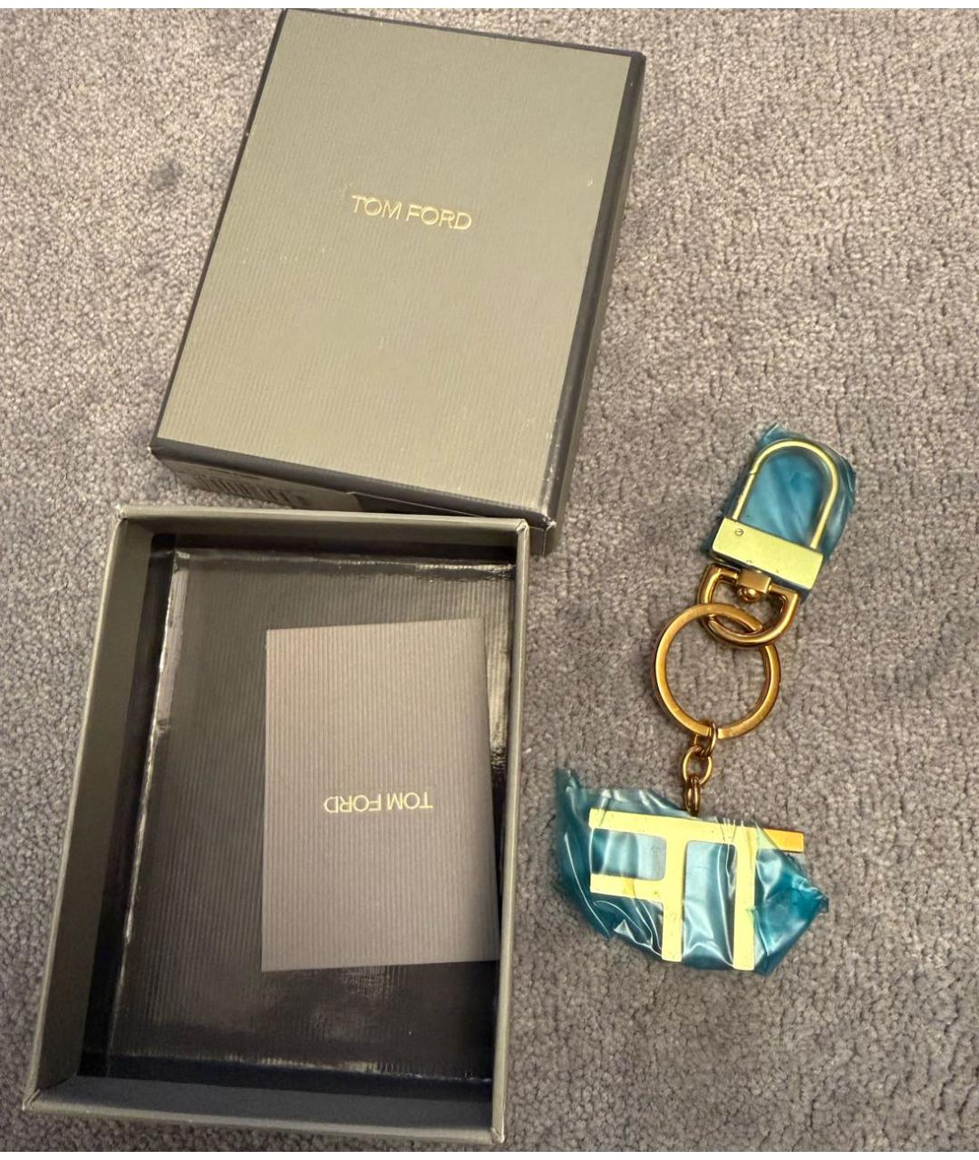 TOM FORD Золотой брелок, фото 3